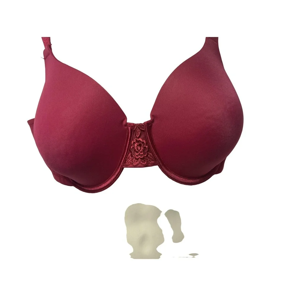 Vanity Fair Beautiful Benefits‎ Bra Womens 42C T-Shirt Underwire Lightly Lined